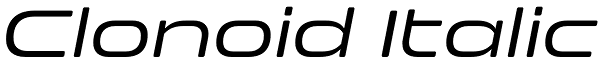 Clonoid Italic Font