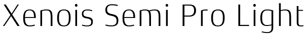 Xenois Semi Pro Light Font