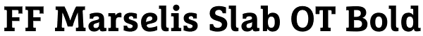 FF Marselis Slab OT Bold Font