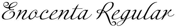 Enocenta Regular Font