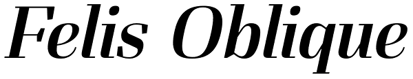 Felis Oblique Font