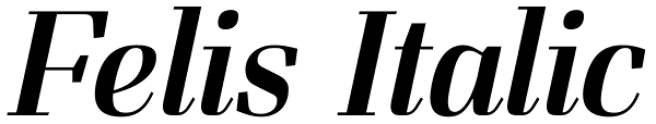 Felis Italic Font