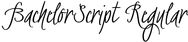 BachelorScript Regular Font