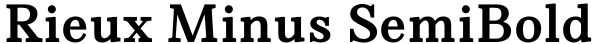 Rieux Minus SemiBold Font