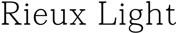 Rieux Light Font