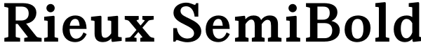 Rieux SemiBold Font