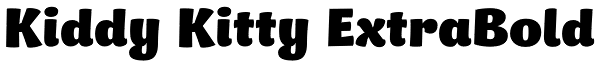 Kiddy Kitty ExtraBold Font