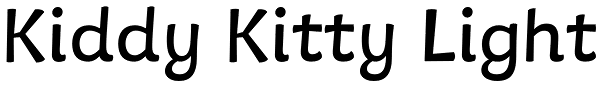 Kiddy Kitty Light Font