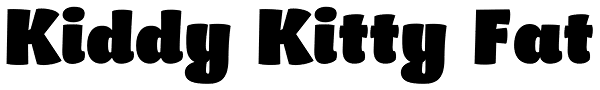 Kiddy Kitty Fat Font