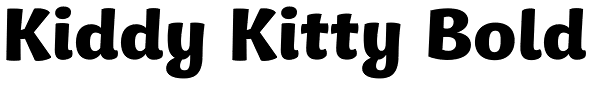 Kiddy Kitty Bold Font