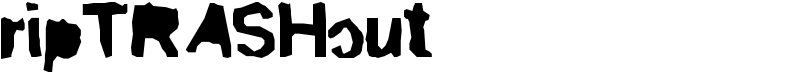 ripTRASHcut Font