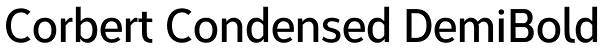 Corbert Condensed DemiBold Font