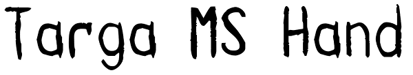 Targa MS Hand Font