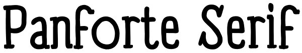 Panforte Serif Font