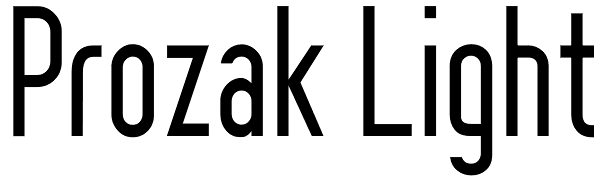 Prozak Light Font