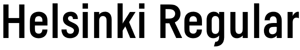 Helsinki Regular Font