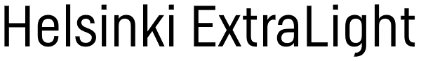 Helsinki ExtraLight Font