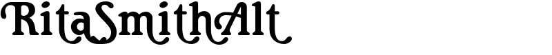 RitaSmithAlt Font