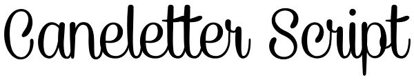 Caneletter Script Font