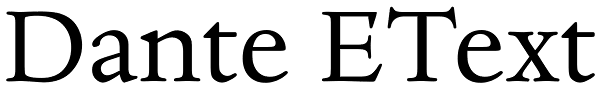 Dante EText Font