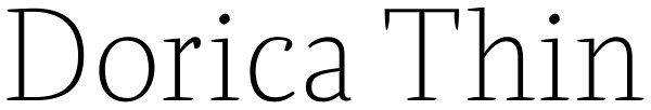 Dorica Thin Font