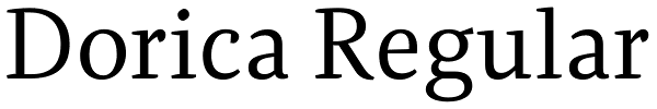 Dorica Regular Font