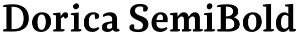 Dorica SemiBold Font