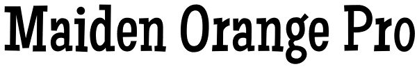 Maiden Orange Pro Font