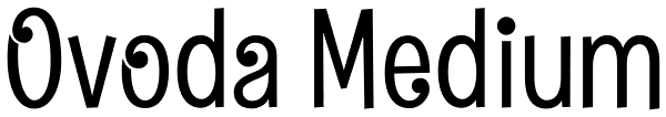 Ovoda Medium Font