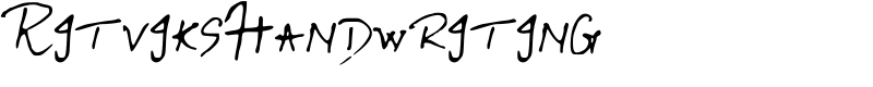 RitviksHandwriting Font