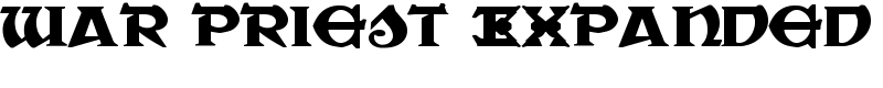 War Priest Expanded Font