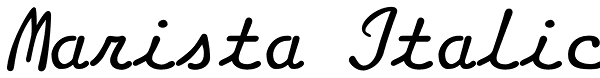 Marista Italic Font