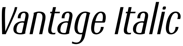 Vantage Italic Font