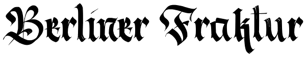 Berliner Fraktur Font