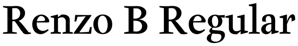 Renzo B Regular Font
