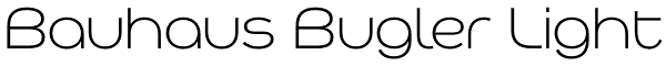 Bauhaus Bugler Light Font