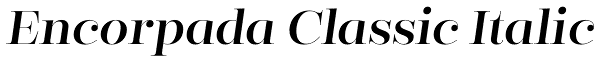 Encorpada Classic Italic Font