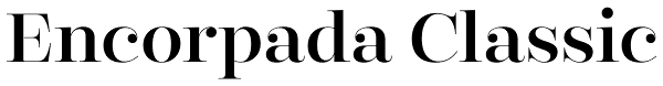 Encorpada Classic Font