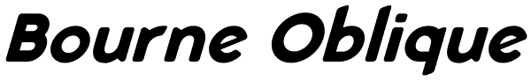 Bourne Oblique Font