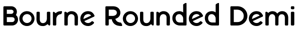 Bourne Rounded Demi Font