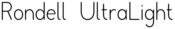 Rondell UltraLight Font