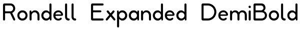 Rondell Expanded DemiBold Font