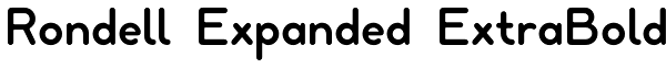 Rondell Expanded ExtraBold Font