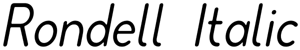 Rondell Italic Font