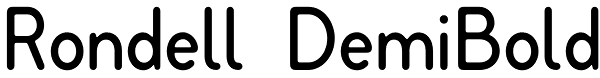 Rondell DemiBold Font