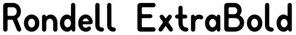 Rondell ExtraBold Font
