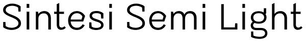 Sintesi Semi Light Font