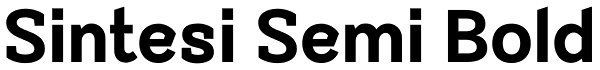 Sintesi Semi Bold Font