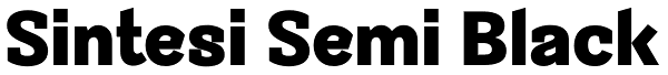 Sintesi Semi Black Font