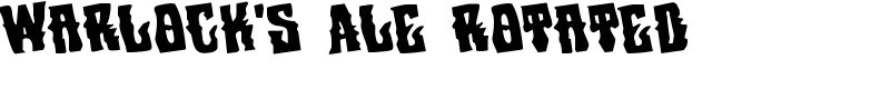 Warlock's Ale Rotated Font